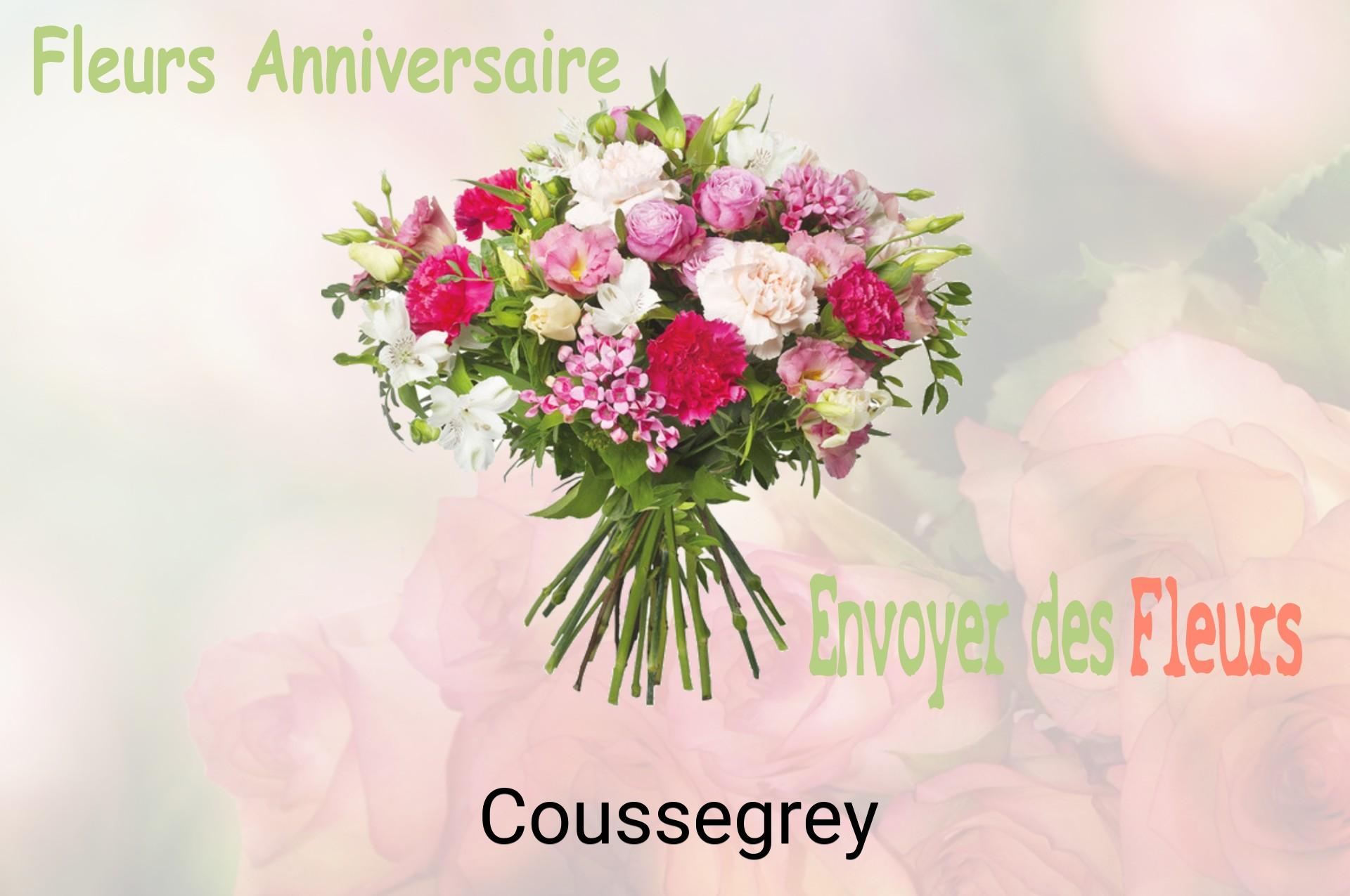 Bouquet de fleurs d’anniversaire livré à Coussegrey
