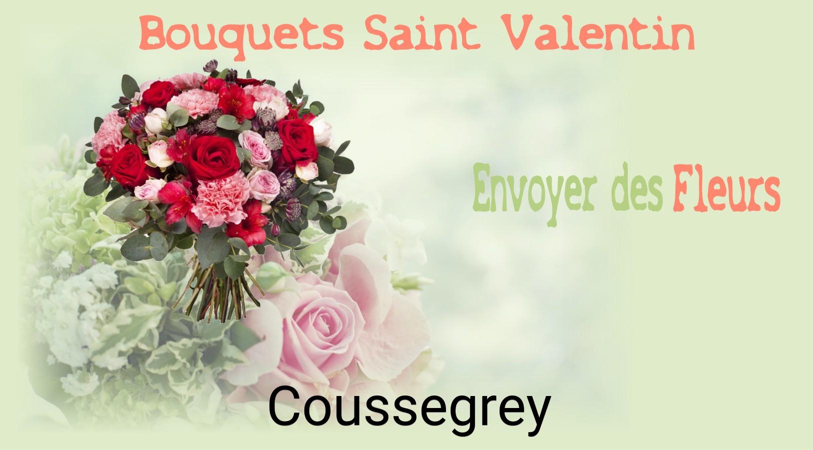 Roses de Saint-Valentin livrées à Coussegrey